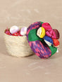 Artisanal Candy Holder/ Jewerly Holder 100% Palm Leaf Multicolor 602140 - BELLEZA'S - Artisanal Candy Holder/ Jewerly Holder 100% Palm Leaf Multicolor 602140 - DAMA - 60214001