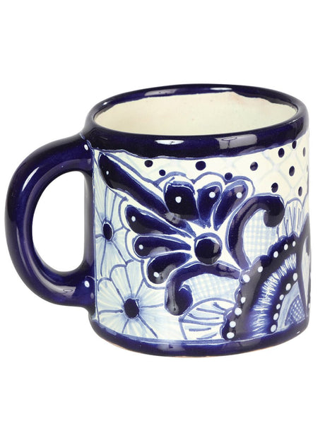 Artisanal Decorative Coffee Mug Talavera Blue 603311 - BELLEZA'S - Artisanal Decorative Coffee Mug Talavera Blue 603311 - UNISEX - 60331101