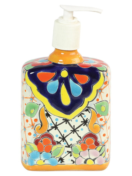 Artisanal Decorative Soap Dispenser Talavera Multicolor 603334 - BELLEZA'S - Artisanal Decorative Soap Dispenser Talavera Multicolor 603334 - UNISEX - 60333401