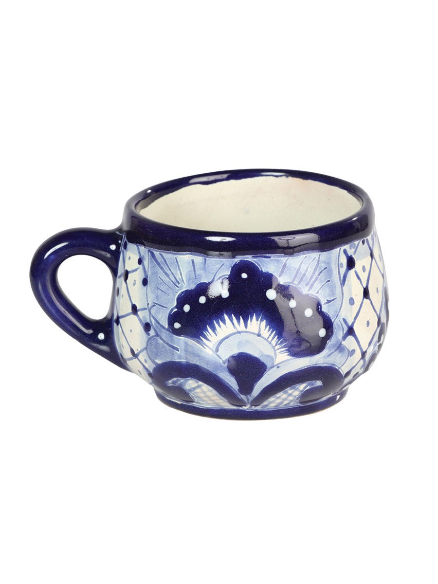 Artisanal Decorative Tea Mug Talavera Blue 603318 - BELLEZA'S - Artisanal Decorative Tea Mug Talavera Blue 603318 - UNISEX - 60331801