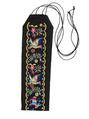 Artisanal Embroidered Belt Floral 100% Acrylic Black 603201 - BELLEZA'S - Artisanal Embroidered Belt Floral 100% Acrylic Black 603201 - DAMA - 60320101