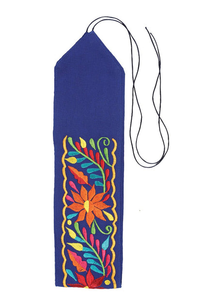 Artisanal Embroidered Belt Floral 100% Acrylic Blue 603177 - BELLEZA'S - Artisanal Embroidered Belt Floral 100% Acrylic Blue 603177 - DAMA - 60317701