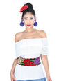 Artisanal Embroidered Belt Floral Multicolor 601443 - BELLEZA'S - Artisanal Embroidered Belt Floral Multicolor 601443 - DAMA - 60144301