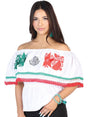 Artisanal Embroidered Blouse 100% Cotton White 602528 - BELLEZA'S - Artisanal Embroidered Blouse 100% Cotton White 602528 - DAMA - 60252801