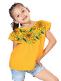 Artisanal Embroidered Blouse 100% Cotton Yellow 603598 - BELLEZA'S - Artisanal Embroidered Blouse 100% Cotton Yellow 603598 - NIÑA - 60359801