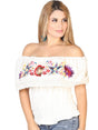 Artisanal Embroidered Blouse 50% Cotton, 50% Polyester Beige 602453 - BELLEZA'S - Artisanal Embroidered Blouse 50% Cotton, 50% Polyester Beige 602453 - DAMA - 60245301