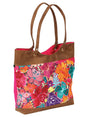 Artisanal Embroidered Handbag Suede Multicolor 602922 - BELLEZA'S - Artisanal Embroidered Handbag Suede Multicolor 602922 - WOMEN - 60292201