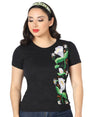 Artisanal Embroidered T Shirt Black 602766 - BELLEZA'S - Artisanal Embroidered T Shirt Black 602766 - DAMA - 60276601