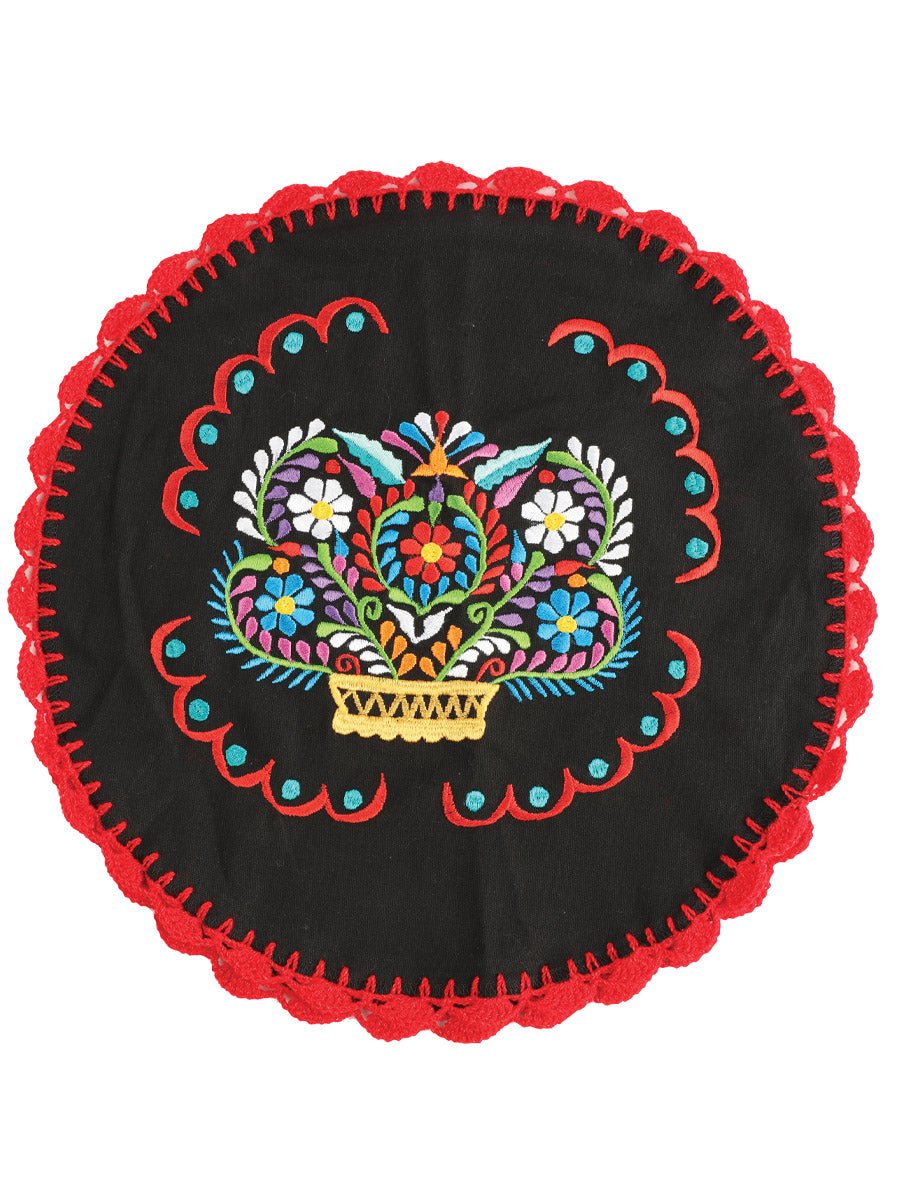 Artisanal Embroidered Tortilla Warmer 100% Cotton 603148 - BELLEZA'S - Artisanal Embroidered Tortilla Warmer 100% Cotton 603148 - UNISEX - 60314801