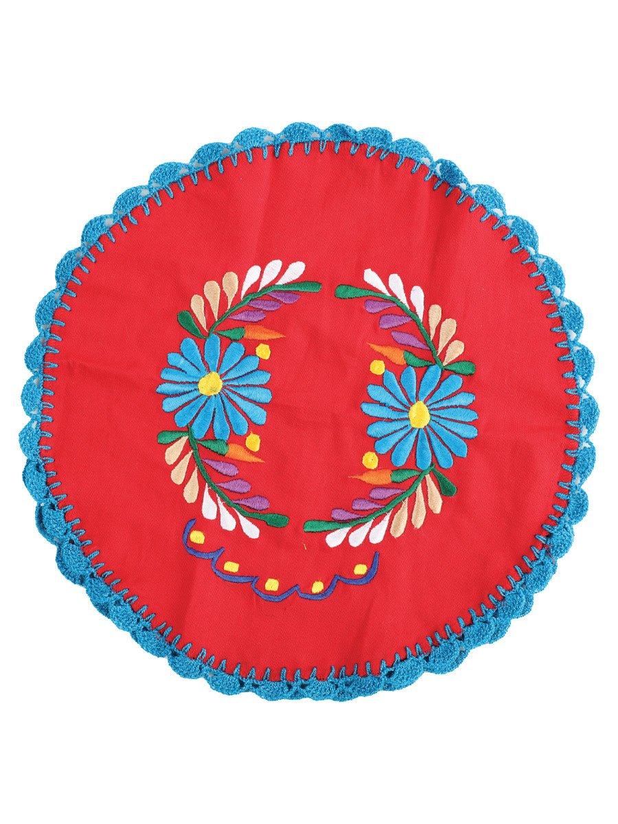 Artisanal Embroidered Tortilla Warmer 100% Cotton 603150 - BELLEZA'S - Artisanal Embroidered Tortilla Warmer 100% Cotton 603150 - UNISEX - 60315001