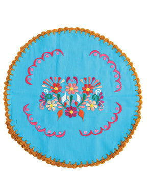 Artisanal Embroidered Tortilla Warmer 100% Cotton 603152 - BELLEZA'S - Artisanal Embroidered Tortilla Warmer 100% Cotton 603152 - UNISEX - 60315201
