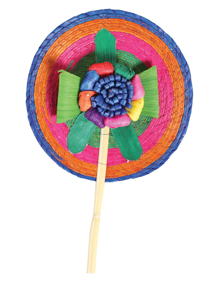 Artisanal Hand Fan 100% Palm Leaf and Bamboo Multicolor 602132 - BELLEZA'S - Artisanal Hand Fan 100% Palm Leaf and Bamboo Multicolor 602132 - DAMA - 60213201