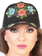 Artisanal Hand Painted Cap 60% Polyester, 40% Nailon Black 602672 - BELLEZA'S - Artisanal Hand Painted Cap 60% Polyester, 40% Nailon Black 602672 - DAMA - 60267201