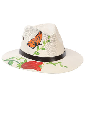 Artisanal Hand Painted Hat 100% Palm Natural 602405 - BELLEZA'S - Artisanal Hand Painted Hat 100% Palm Natural 602405 - DAMA - 60240501