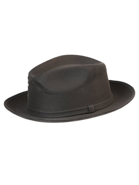 Artisanal Hand Painted Hat Suede Black 603820 - BELLEZA'S - Artisanal Hand Painted Hat Suede Black 603820 - DAMA - 60382001