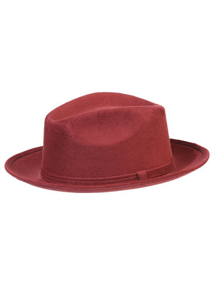 Artisanal Hand Painted Hat Suede Wine 603821 - BELLEZA'S - Artisanal Hand Painted Hat Suede Wine 603821 - DAMA - 60382101