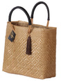 Artisanal Handbag 100% Polyethylene Brown 602124 - BELLEZA'S - Artisanal Handbag 100% Polyethylene Brown 602124 - DAMA - 60212401
