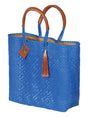 Artisanal Handbag 100% Polyethylene Royal Blue 602119 - BELLEZA'S - Artisanal Handbag 100% Polyethylene Royal Blue 602119 - DAMA - 60211901