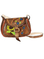 Artisanal Handbag Leather Brown/Multicolor 603679 - BELLEZA'S - Artisanal Handbag Leather Brown/Multicolor 603679 - DAMA - 60367901