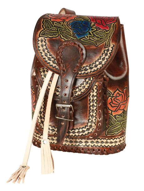 Artisanal Handbag Leather Brown/Multicolor 603682 - BELLEZA'S - Artisanal Handbag Leather Brown/Multicolor 603682 - DAMA - 60368201