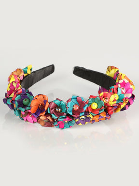 Artisanal Handcrafted Headband 100% Leaf Palm Multicolor 603207 - BELLEZA'S - Artisanal Handcrafted Headband 100% Leaf Palm Multicolor 603207 - DAMA - 60320701