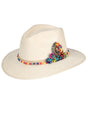 Artisanal Hat Frida Medallion Suede Beige 603664 - BELLEZA'S - Artisanal Hat Frida Medallion Suede Beige 603664 - DAMA - 60366401