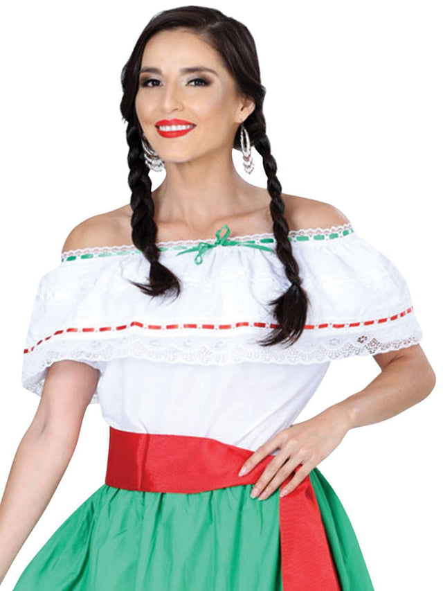 Artisanal Mexican Blouse 100% Cotton White 601303 - BELLEZA'S - Artisanal Mexican Blouse 100% Cotton White 601303 - DAMA - 60130301