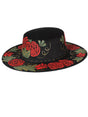 Artisanal Mexican Hand - Painted Hat Suede Black 603719 - BELLEZA'S - Artisanal Mexican Hand - Painted Hat Suede Black 603719 - DAMA - 60371901