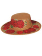 Artisanal Mexican Hand - Painted Hat Suede Black 603721 - BELLEZA'S - Artisanal Mexican Hand - Painted Hat Suede Black 603721 - DAMA - 60372101