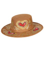 Artisanal Mexican Hand - Painted Hat Suede Black 603723 - BELLEZA'S - Artisanal Mexican Hand - Painted Hat Suede Black 603723 - DAMA - 60372301