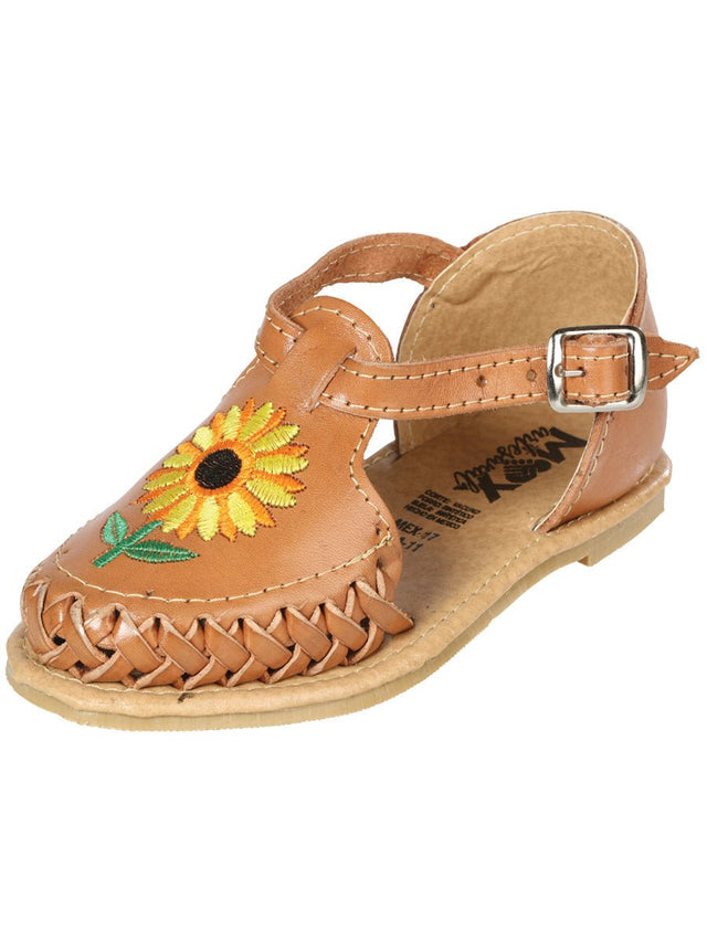 Artisanal Mexican Sandals Leather Tang 603482 - BELLEZA'S - Artisanal Mexican Sandals Leather Tang 603482 - NIÑA - 60348201