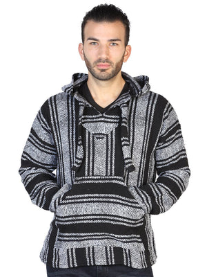 Artisanal Mexican Sweatshirt 100% Acrylan Black 602558 - BELLEZA'S - Artisanal Mexican Sweatshirt 100% Acrylan Black 602558 - UNISEX - 60255801