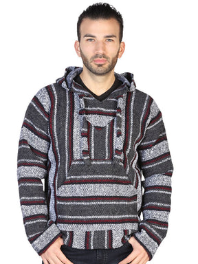 Artisanal Mexican Sweatshirt 100% Acrylan Gray 602556 - BELLEZA'S - Artisanal Mexican Sweatshirt 100% Acrylan Gray 602556 - UNISEX - 60255601