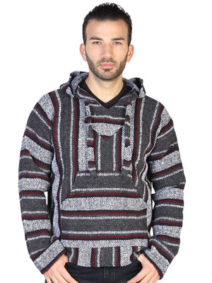 Artisanal Mexican Sweatshirt 100% Acrylan Gray 602556 - BELLEZA'S - Artisanal Mexican Sweatshirt 100% Acrylan Gray 602556 - UNISEX - 60255601
