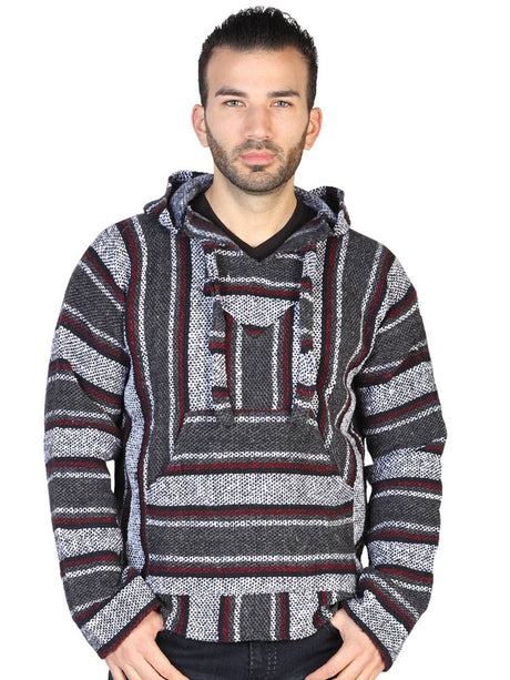 Artisanal Mexican Sweatshirt 100% Acrylan Gray 602556 - BELLEZA'S - Artisanal Mexican Sweatshirt 100% Acrylan Gray 602556 - UNISEX - 60255601