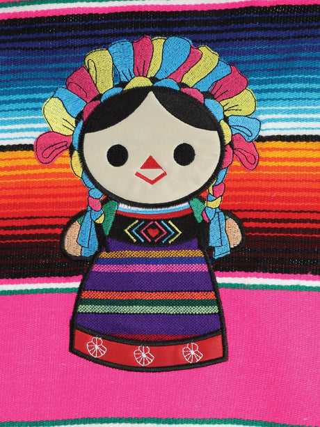 Artisanal Mexican Zarape Apron 100% Acrylan Multicolor 603572 - BELLEZA'S - Artisanal Mexican Zarape Apron 100% Acrylan Multicolor 603572 - DAMA - 60357201
