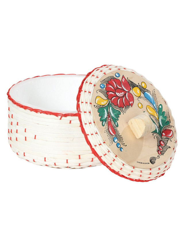 Artisanal Tortilla Warmer 100% Palm Leaf Red 602926 - BELLEZA'S - Artisanal Tortilla Warmer 100% Palm Leaf Red 602926 - UNISEX - 60292601
