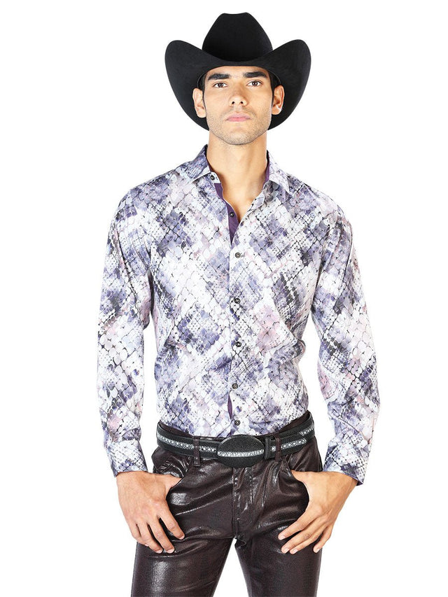Beige Casual Long Sleeve Shirt 43549 - BELLEZA'S - Beige Casual Long Sleeve Shirt 43549 - CABALLERO - 04354901