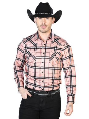 Beige With Stripes Casual Long Sleeve Shirt 43924 - BELLEZA'S - Beige With Stripes Casual Long Sleeve Shirt 43924 - Men - 04392401