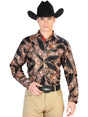 Black And Brown Casual Long Sleeve Shirt 126267 - BELLEZA'S - Black And Brown Casual Long Sleeve Shirt 126267 - CABALLERO - 12626701
