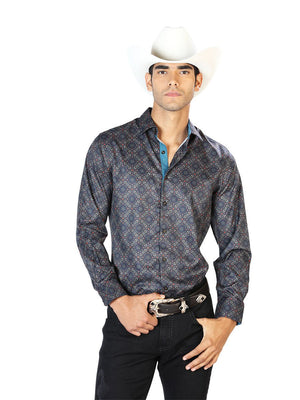 Black And Gold LCasual Long Sleeve Shirt 43556 - BELLEZA'S - Black And Gold LCasual Long Sleeve Shirt 43556 - CABALLERO - 04355601