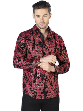 Black Brick Casual Long Sleeve Shirt 44052 - BELLEZA'S - Black Brick Casual Long Sleeve Shirt 44052 - CABALLERO - 04405201