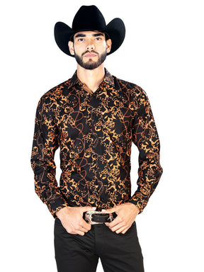 Black Casual Long Sleeve Shirt 126268 - BELLEZA'S - Black Casual Long Sleeve Shirt 126268 - CABALLERO - 12626801
