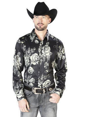 Black Casual Long Sleeve Shirt 43679 - BELLEZA'S - Black Casual Long Sleeve Shirt 43679 - CABALLERO - 04367901