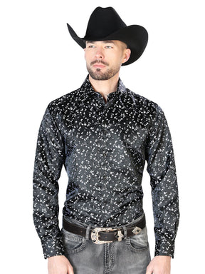 Black Casual Long Sleeve Shirt 43704 - BELLEZA'S - Black Casual Long Sleeve Shirt 43704 - CABALLERO - 04370401