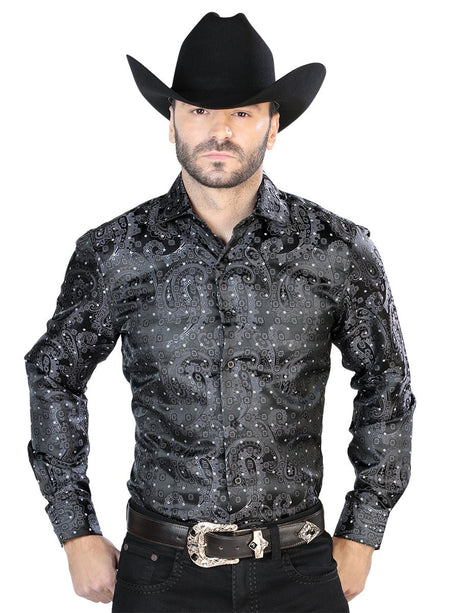 Black Casual Long Sleeve Shirt 43746 - BELLEZA'S - Black Casual Long Sleeve Shirt 43746 - CABALLERO - 04374601