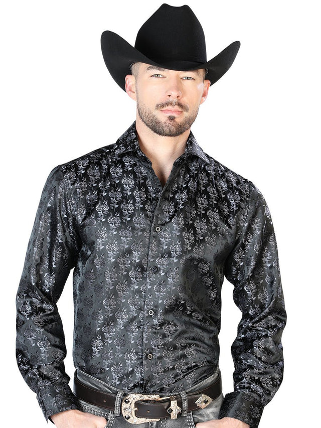 Black Casual Long Sleeve Shirt 43753 - BELLEZA'S - Black Casual Long Sleeve Shirt 43753 - CABALLERO - 04375301