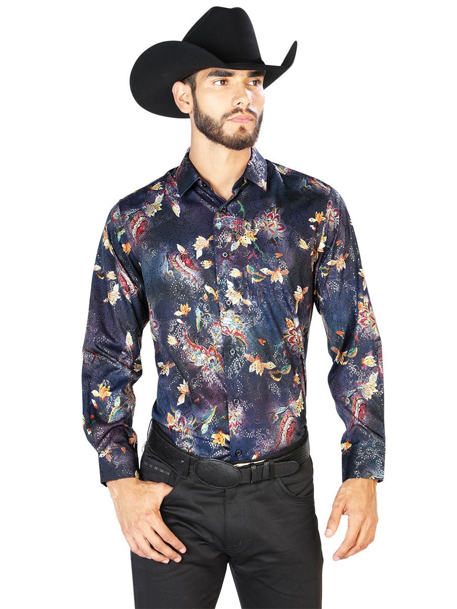 Black Casual Long Sleeve Shirt 43841 - BELLEZA'S - Black Casual Long Sleeve Shirt 43841 - CABALLERO - 04384101