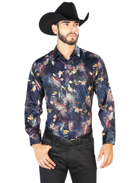 Black Casual Long Sleeve Shirt 43841 - BELLEZA'S - Black Casual Long Sleeve Shirt 43841 - CABALLERO - 04384101