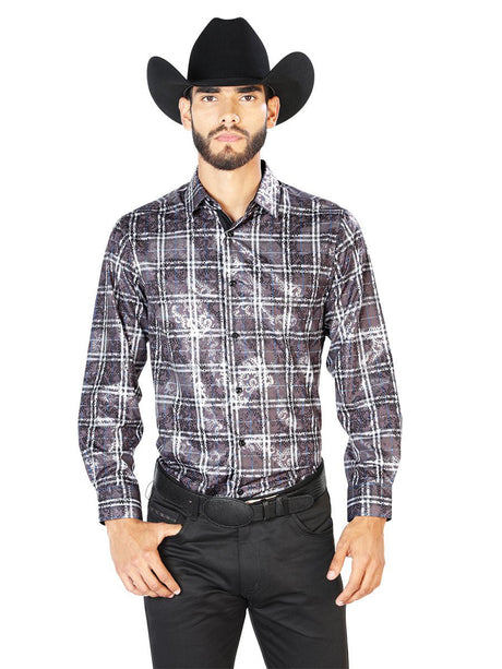Black Casual Long Sleeve Shirt 43848 - BELLEZA'S - Black Casual Long Sleeve Shirt 43848 - CABALLERO - 04384801
